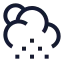 Suncloudlittlerain icon with stroke sharp style