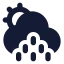 Suncloudlittlerain icon with solid standard style