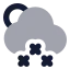 Suncloudlittlesnow icon with bulk rounded style