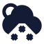 Suncloudlittlesnow icon with solid sharp style