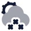 Suncloudlittlesnow icon with bulk rounded style
