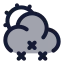 Suncloudlittlesnow icon with duotone rounded style