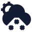 Suncloudlittlesnow icon with solid sharp style