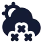 Suncloudlittlesnow icon with solid standard style