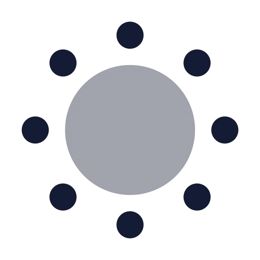 Sun Dim Icon in Bulk Rounded style