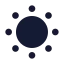 Sundim icon with solid rounded style