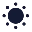 Sundim icon with solid sharp style