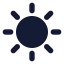 Sunmedium icon with solid rounded style