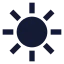 Sunmedium icon with solid sharp style