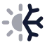 Sunsnow icon with bulk rounded style