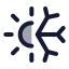 Sunsnow icon with duotone standard style