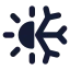 Sunsnow icon with solid standard style