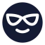 Sunglasses icon with solid standard style