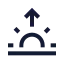 Sunrise icon with stroke sharp style