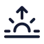 Sunrise icon with stroke standard style