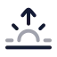 Sunrise icon with twotone rounded style