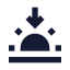 Sunset icon with solid sharp style
