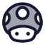 Supermariotoad icon with duotone rounded style
