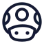 Supermariotoad icon with stroke sharp style