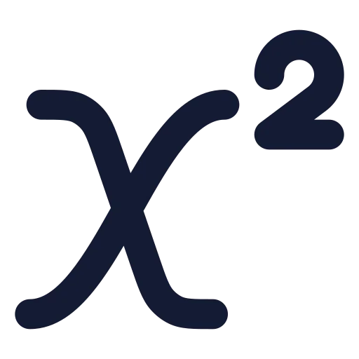 Superscript Icon in Solid Rounded style