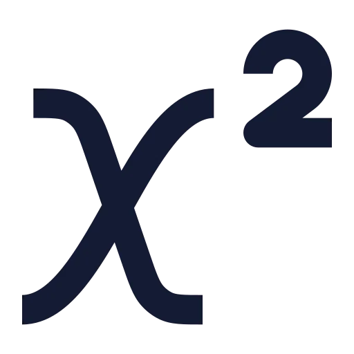 Superscript Icon in Solid Sharp style