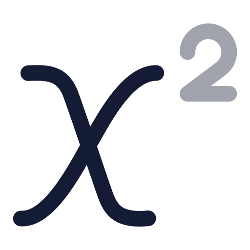 Superscript Icon in Twotone Rounded style