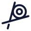 Sushi icon with stroke rounded style
