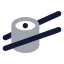 Sushi icon with bulk rounded style