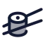 Sushi icon with duotone rounded style