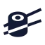 Sushi icon with solid sharp style