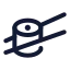 Sushi icon with stroke standard style