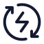 Sustainableenergy icon with stroke rounded style