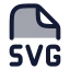 Svg icon with duotone rounded style