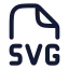 Svg icon with stroke rounded style