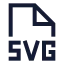 Svg icon with stroke sharp style
