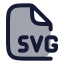 Svg icon with duotone rounded style