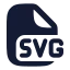 Svg icon with solid rounded style