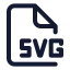 Svg icon with stroke standard style