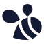 Swarm icon with solid sharp style