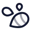 Swarm icon with twotone rounded style