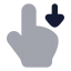 Swipedown icon with bulk rounded style