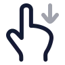Swipe Down 01 icon preview