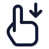 Swipe Down 04 icon preview
