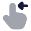 Swipeleft icon with bulk rounded style