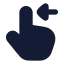 Swipeleft icon with solid rounded style