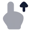 Swipeup icon with bulk rounded style