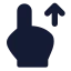 Swipeup icon with solid standard style