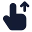 Swipeup icon with solid standard style
