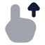Swipeup icon with bulk rounded style