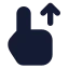 Swipeup icon with solid standard style